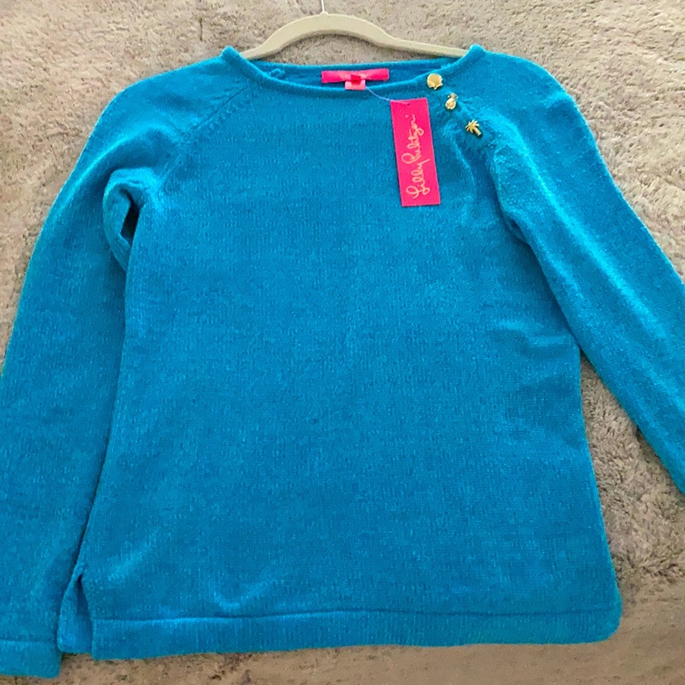 Lillly Pulitzer Pippin sweater -XXS Ocean Breeze